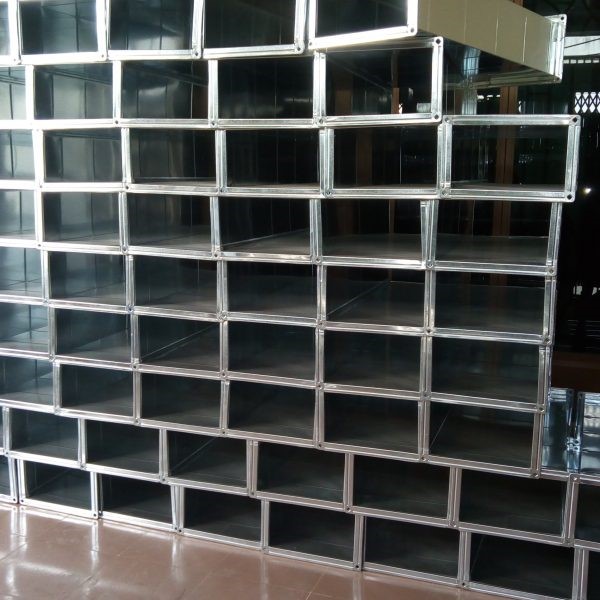 Hình ảnh ống gió vuông thực tế